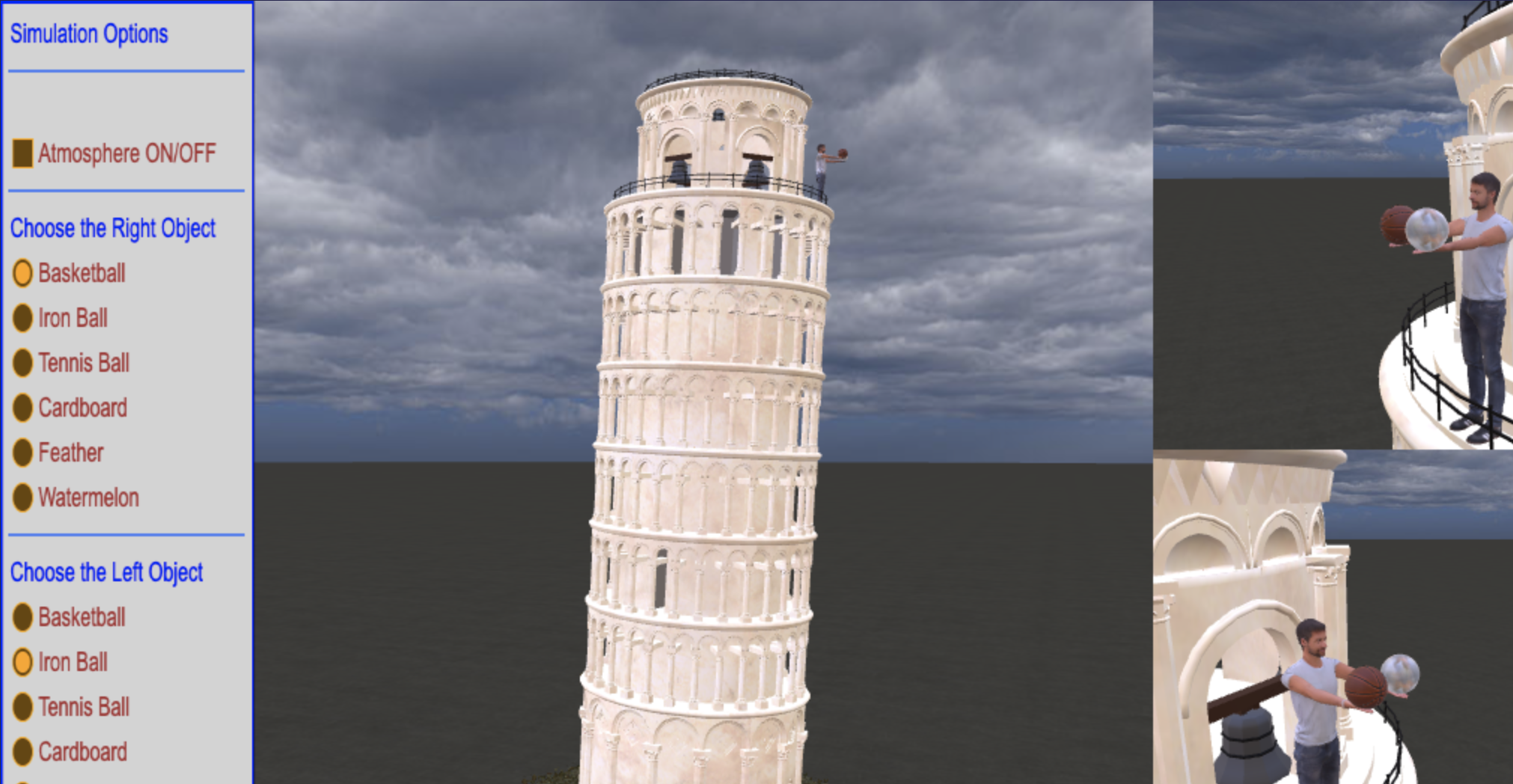 Galileo Gravity experiment pisa tower
